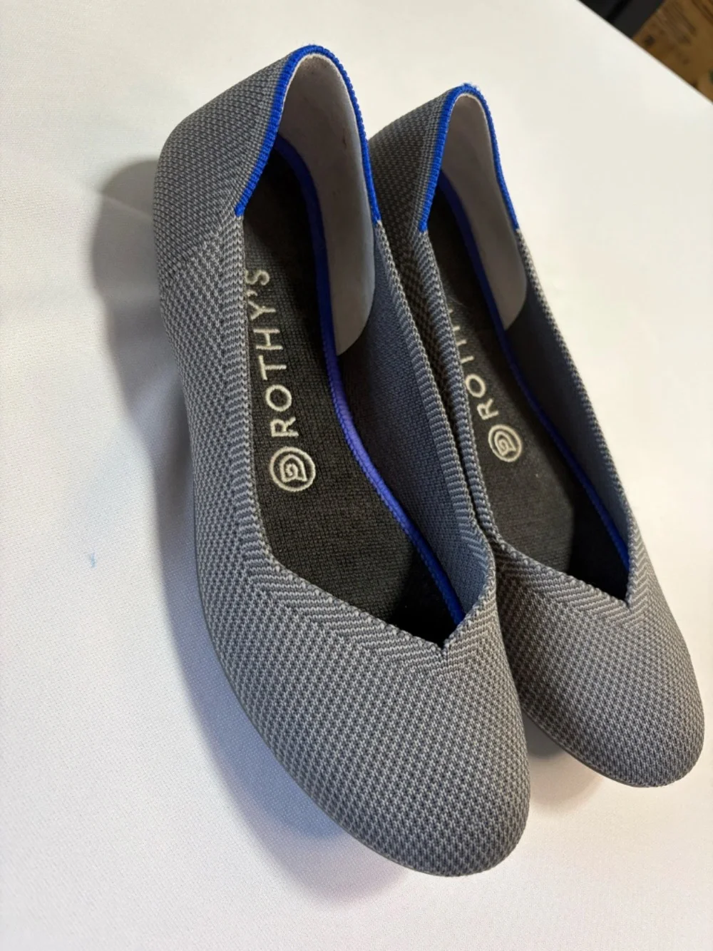 Rothy's Daily Round Toe Flat With Removable Insoles in Gray